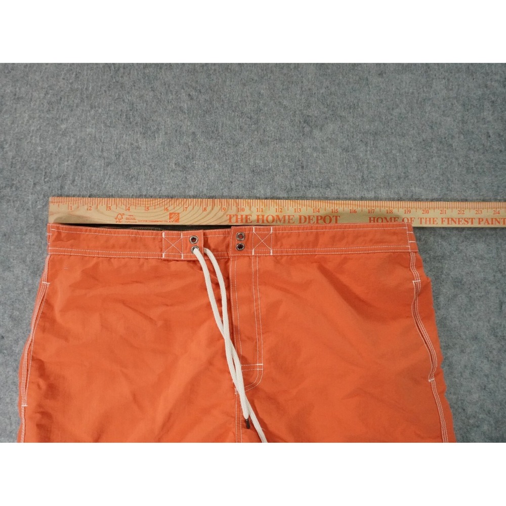 Vintage Polo Ralph Lauren Swim Trunks Mens XL Cargo Orange‎ Lined Pony - Picture 6 of 11